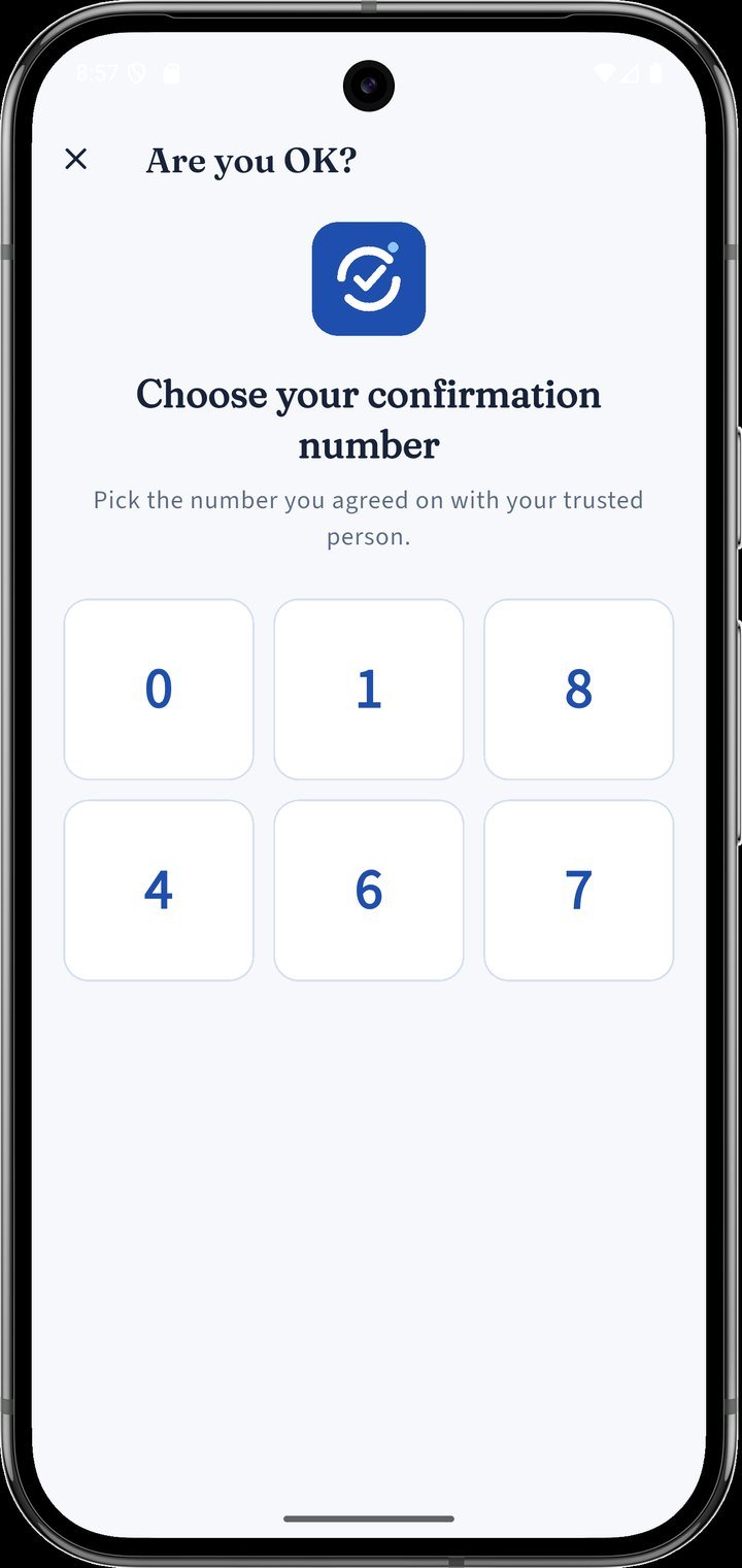 Choosing the shared confirmation number to check in